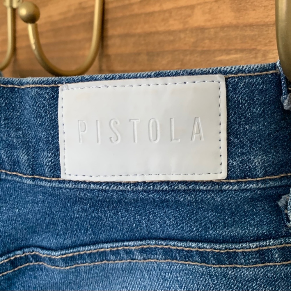 Pistola Distressed Crop High Rise Jeans - Picture 7 of 10
